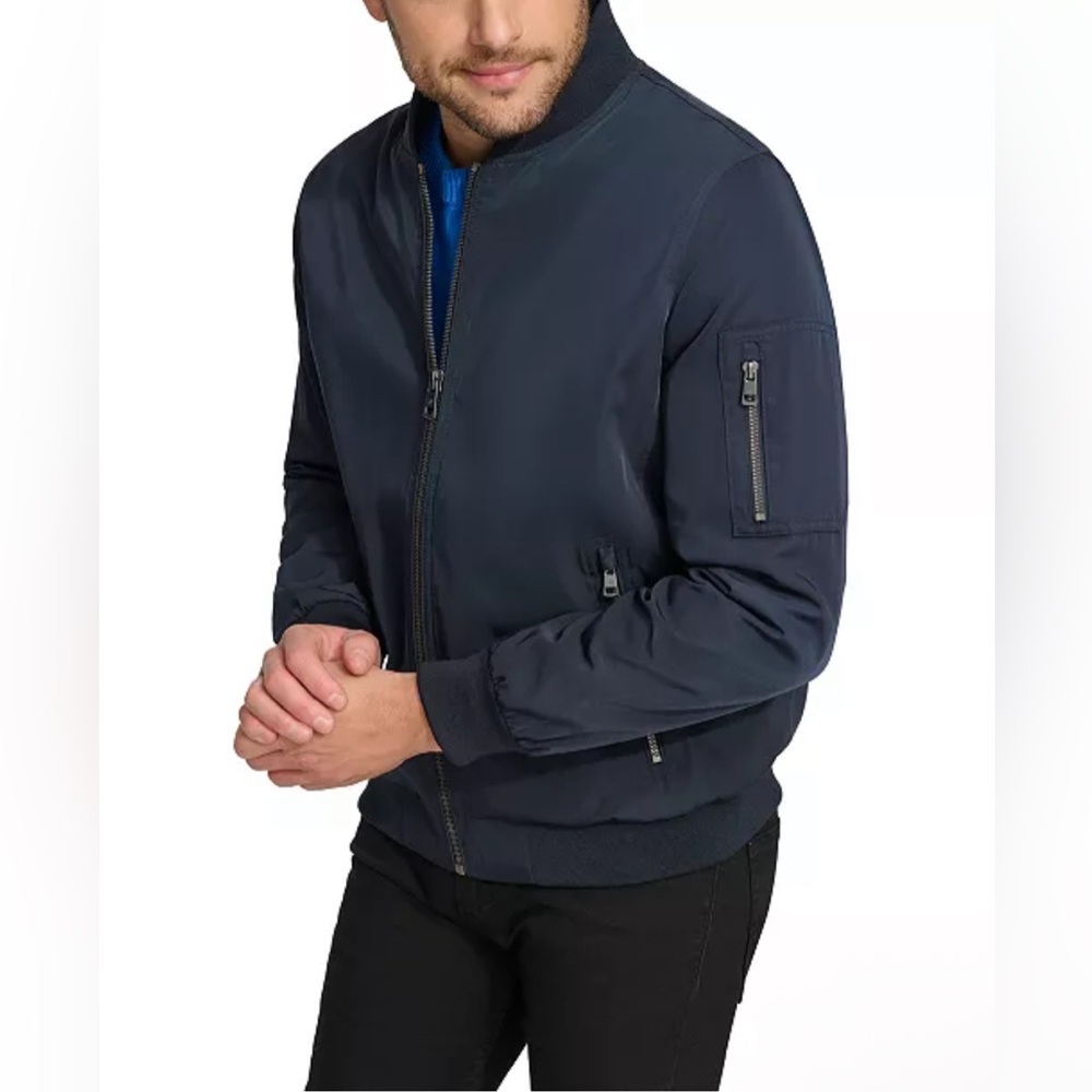 Buy 2 - Get 1 FREE - 
Men's Solid-Color Zipper Flight Jacket